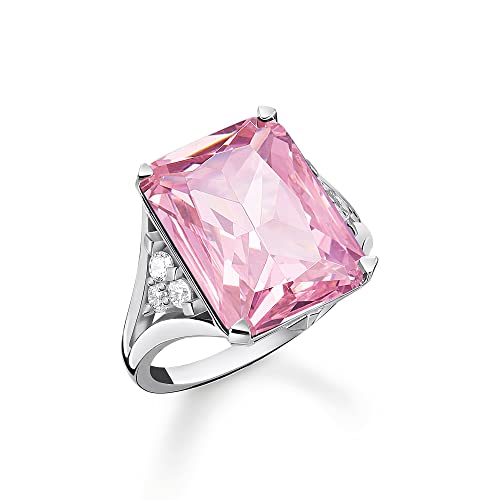 Bague en argent sterling 925 et pierre rose Thomas Sabo TR2339