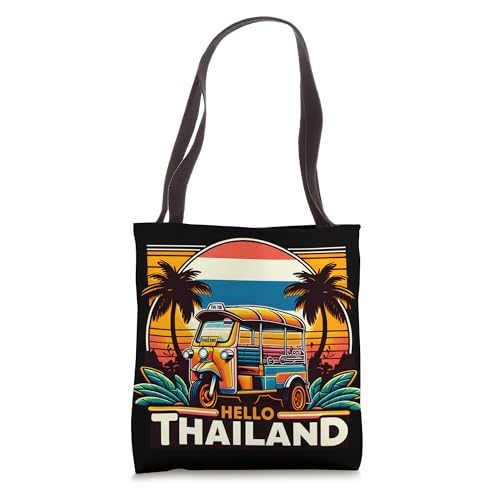 Bolsa Tote con diseño tailandés para viajes y vacaciones miniatura 1