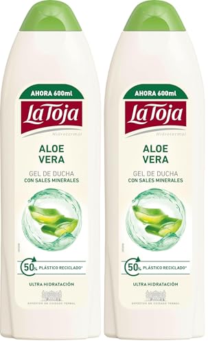 La Toja Gel Crema de Ducha Aloe Vera, Cuidado Óptimo para Todos, Piel Suave, Elástica y Tersa, 600 ml (Paquete de 2)