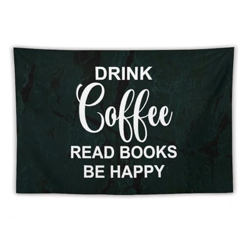 Tapiz para colgar en la pared Drink Coffee de Yelolyio para crear un rincón feliz en tu hogar