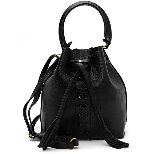 Kit Bolsa Feminina Preta Sacola + Carteira + Saco Bella Rosa