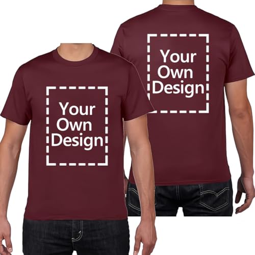 KYZMZ T-Shirts personnalisés pour Hommes/Femmes – Créez Votre Propre t-Shirt, Ajoutez Texte/Image/Logo. T-Shirts personnalisés, Photo imprimée...