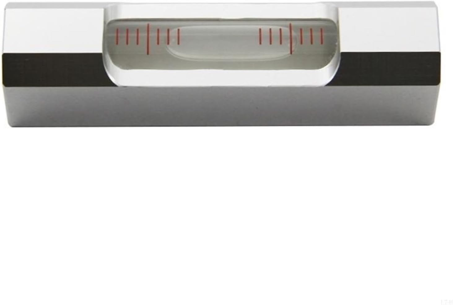 85mm/0.35in Spirit Level Metal Ruler Bubble Level High Accuracy Leveling Precision Measuring DIY Builder Tool 0.02mm(Black)