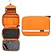 Hanging Travel Toiletry Bags Toiletry organizer Waterproof Toiletries Bag for Men & Women Bathroom Storage Cosmetic Bag Shaving Kit Orange