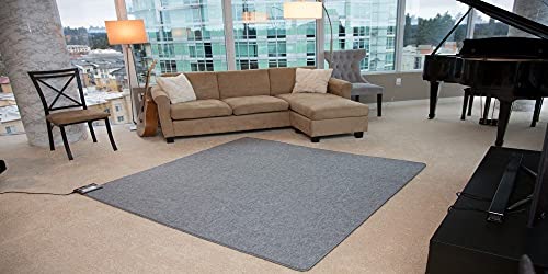 Hot Carpet Woo Warmer Under Rug Radiant Floor Heater Electric Mat Electric Carpet Electric Heated Area Rug Great For Yoga (500 Watt 70" X 70 Inches) #TOP4