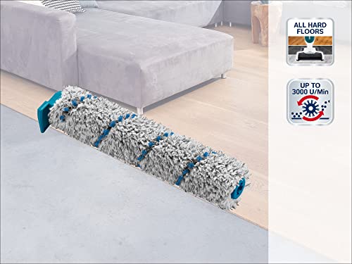 Leifheit Reinigungswalze für Leifheit Saugwischer Regulus Aqua Power Vac & Regulus Aqua Power Vac Pro, Ersatzrolle aus Mikrofaser für alle Hartböden, Ersatzteil für Leifheit Wischsauger