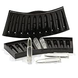 Rswnyirn Silicone Bullet Shaped Ice Mold Whiskey Mold Ice Cubes Tray for Cocktail Whiskey Black One Size