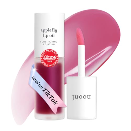 NOONI Korean Lip Oil - Applefig- pH Color-Changing Plumping Lip Gloss