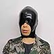 WENTPOL Kopfmaske Bondage Fetisch SM Sex Spielzeug Maske Bondage-Latex-Maske, BDSM-Maske, Fetisch-Kopfbedeckung Maske bdsm Fetisch Maske, SM Maske dunkle spiel fetisch maske mit mundöffnung
