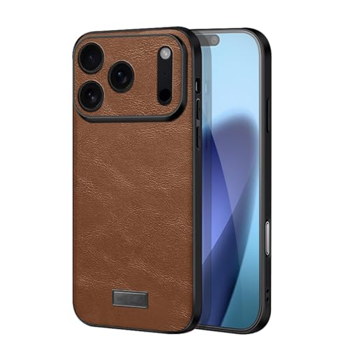Coque de protection iPhone 17 Pro Max étui fin cuir rétro antichoc
