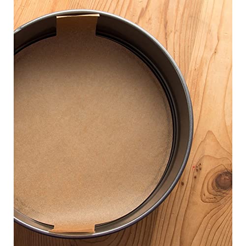 100 Sheets Brown Parchment Paper Rounds With Lift Tabs, 8 Inch Nonstick Cake Pan Baking Liners #TOP5