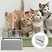 POPETPOP Cat Litter Scoop Holder: 2Pcs Universal Litter Scoop Holder Litter Shovel Storage Box Pet Litter Shovel Stands Cat Litter Scooper Stand, 15.5X8.5X6CM, Grey White