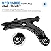 10PCS Front Lower Control Arms w/Ball Joints for Volkswagen Beetle 01-10, for Golf 03-04, for Jetta 01-05, Sway Bars + Outer Tie Rods Suspension Kit K640176 K90355 K90357 K90715 ES3525 ES3524 EV400