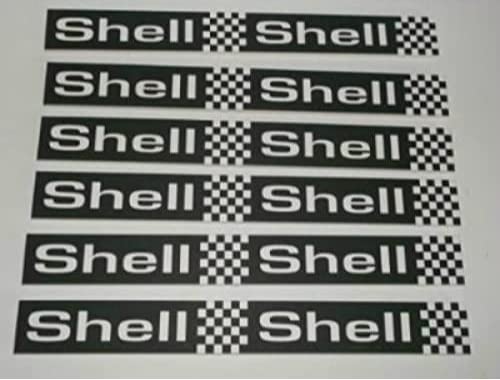 Greenhills Slot Car Pit Wall Black - Shell x 6 1:43 Scale MACC882
