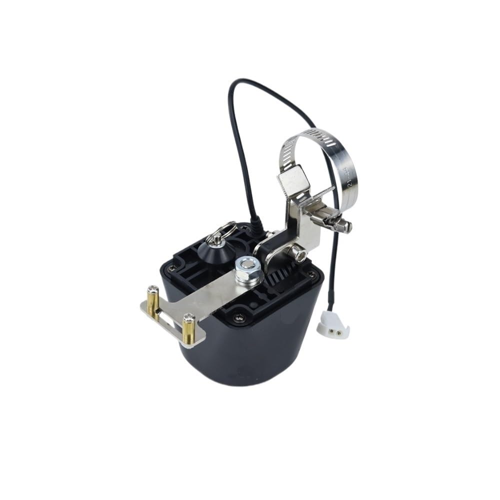 Anyaciy Black Plumbing Ball Valve Electrical Shut Off Adapter, 12V 1A Automatic Manipulator Valve, Connection Dn15 Dn20 Dn25(,1Inch)