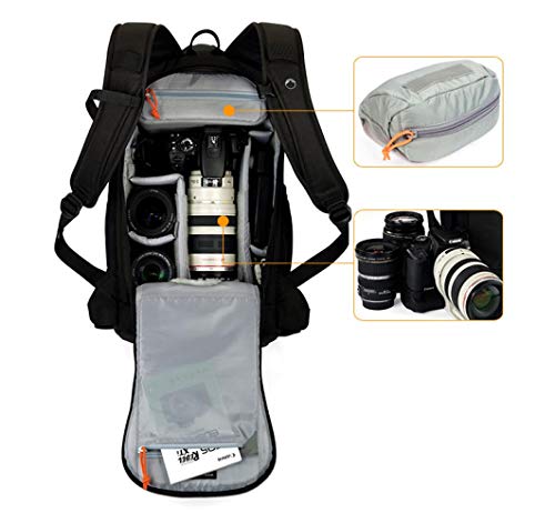 DIODIOR Kameraobjektivdigitale Spiegelreflexkamera Foto Tasche Rucksack Mit Allwetter-Abdeckung Für Canon Nikon Sony… – Bild 5