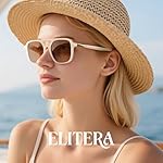 Retro Aviator Sunglasses for Women Men:Polarized Trendy Rectangle Womens Mens Shades Sun Glasses - Image 3