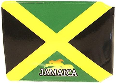 Jamaica Splash Flag Credit Card Bus Pass Wallet Slimline Travel Rail Ticket Holder Cover for Oyster Business Zip ID Card