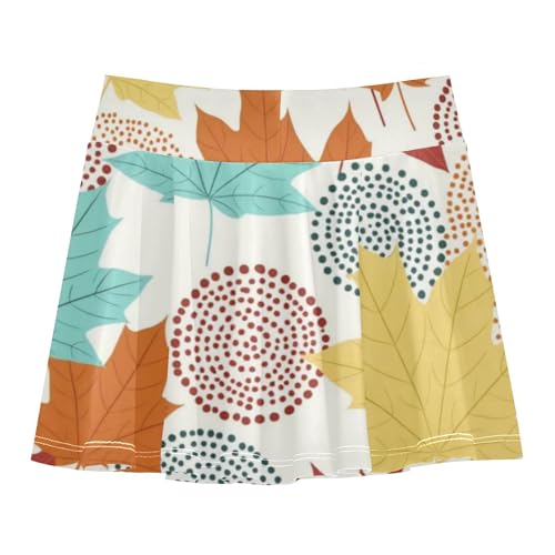 Girls Athletic Skirt with Built-in Shorts Flowy Little Girls Golf Skirt Cheer Skirts with Pockets2