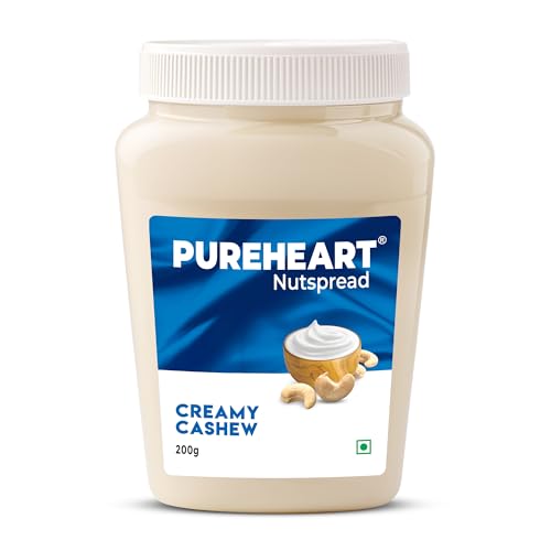 Image of Pureheart Nut Spread Creamy Cashew 200 gm, Nutty Spread for Breakfast, Delicious, Smooth & Creamy Snack