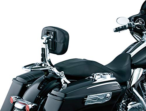 Kuryakyn 1660 Multi-Purpose Driver/Passenger Seat Backrest With Folding Luggage Rack System Or Harley-Davidson And Indian Motorcycles, Chrome #TOP3