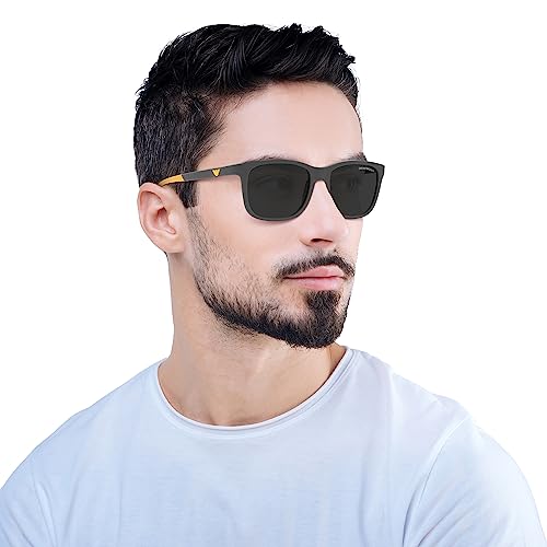 Emporio Armani Men's Ea4184 Square Sunglasses, Matte Grey/Dark Grey, 49 Mm #TOP6