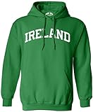 Joe's USA - Men's Ireland Logo Hooded Sweatshirt-L-Kelly