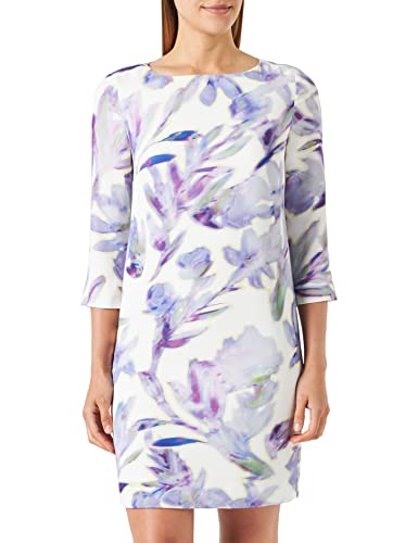 Comma Damen 60.2.61.20.200.2132124 Kleid, 01C4 weiß, 42