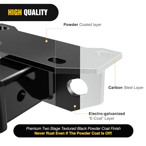 Image of Nilight 2 Inch Rear Trailer Hitch Receiver Kit for 2010-2024 Lexus GX460 Rear Bumper Tow Hook Black Hitch Cover Kit Adjustment Plate Included