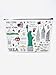Girls & Women Large Fashion Cute New York Souvenir Zipper pouch Travel Cosmetic Bag Hand Bag Makeup Purse (JP-330133B)