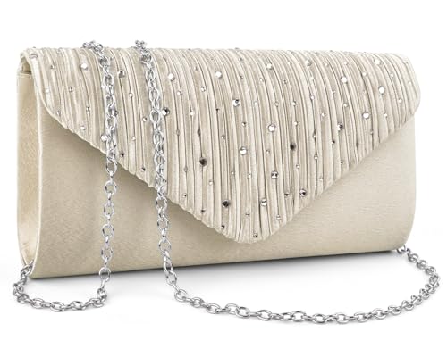Image of TINDTOP Evening Clutch Purses for Women Handbags for Formal Wedding Party Cocktail Prom Crossbody Shoulder Envelope Bag | for Formal Wedding