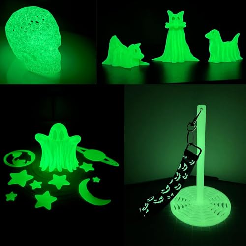 Image of Glow in the Dark PLA 3D Printer Filament 1.75mm Filajoy3D 3D Printing Filament 250g Dimensional Accuracy + /- 0.02mm for Most FDM 3D Printers Green