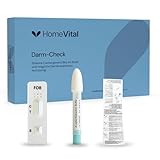 HomeVital Darmgesundheit Test für Zuhause - Schnelltest bei Hinweis auf fäkal okkultes Blut (FOB) - Selbsttest bei Symptomen wie Bauchschmerzen, Schmerzen beim Stuhlgang