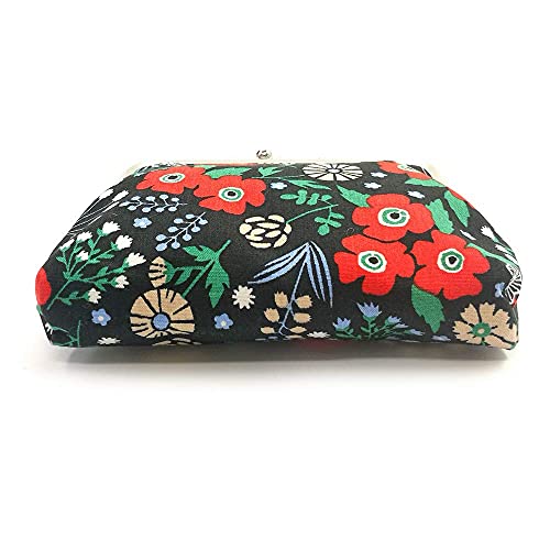 Cute Floral Buckle Coin Purses Vintage Pouch Kiss-lock Change Purse Wallets…