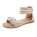 Fermeture éclair à l'arrière de la cheville, bout ouvert confortable, permet à vos pieds de bouger librement, facile à enfiler et à enlever