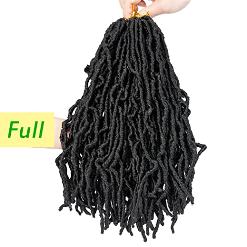 14 Inch Soft Locs Crochet Hair 6 Packs Nu Locs Faux Locs Crochet Hair Pre-Looped New Faux Locs Crochet Locs Synthetic Hair Extensions (14 Inch (Pack Of 6), 1B#)… #TOP4