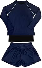 Dear Cologne sk016 School Swimsuit, Girls, Separate, With Inner Pants, Short Sleeve, Long Sleeve, UV Protection, UPF50+, Girls, Kids, Kindergarten, Elementary School, Middle School Student