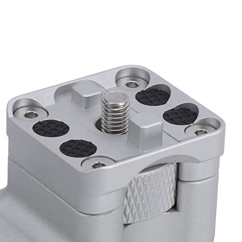 minifinker Adaptador de base para colar de lente de liga de alumínio prata forte expansível, para le