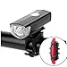 Neroyaner Waterproof Lamp USB LED Rechargeable Front and Tail Light Set Bike Accessories