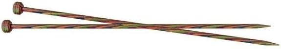 KnitPro 25 cm x 3 mm Symfonie Single Pointed Needles, Multi-Color