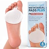 Dr. Frederick’s Original Metatarsal Pads - 4 ct - Ball-of-Foot Cushions for Foot Pain Relief - Adhesive Forefoot Pads for Metatarsalgia, Morton’s Neuroma & Calluses - Men & Women