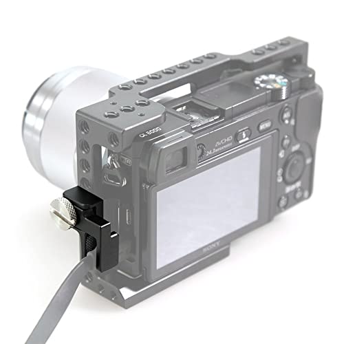 Image of NICEYRIG HDMI Cable Lock Clamp Compatible with Sony A6400 A6500 A6300 A6000 DSLR Cage - 070