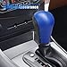 KITUREK 5 Speed Shifter Knobs, Manual Transmission Shift Knob, Handle Leather Gear Stick, Universal Car Accessories for Most Manual Vehicles (Black/Blue)