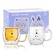 Produktbild SHENDONG Süße Bärenbecher 2er Set Süße Tassen Bärentee Kaffeetasse 8,5 Unzen Milchtasse für persönlichen Geburtstag, Valentinstag und Büro (2er Pack, Weißer Bär) (Weiß-Braunbär 2er Set)