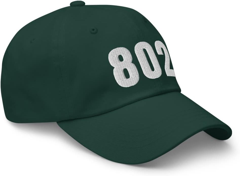 802 Hat Vermont Hat Mobile Telephone Area Code 802 Dad Cap Embroidered Dad Hat Baseball Cap
