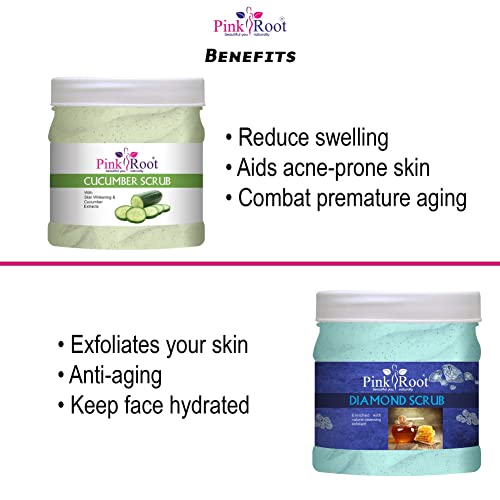 Image of Pink Root Cucumber Scrub 500gm with Diamond Scrub 500gm