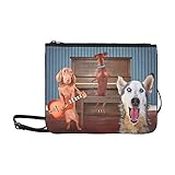 Abnehmbarer und verstellbarer Schultergurt mit Hummerverschlüssen an beiden Seiten.