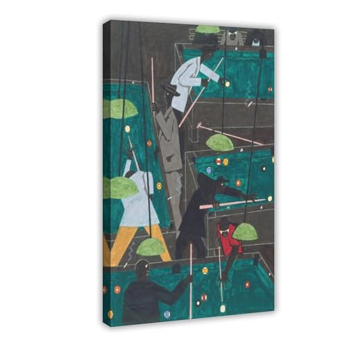 Affiche Jacob Lawrence WCYB Pool Parlor moderne sur toile 61x91cm