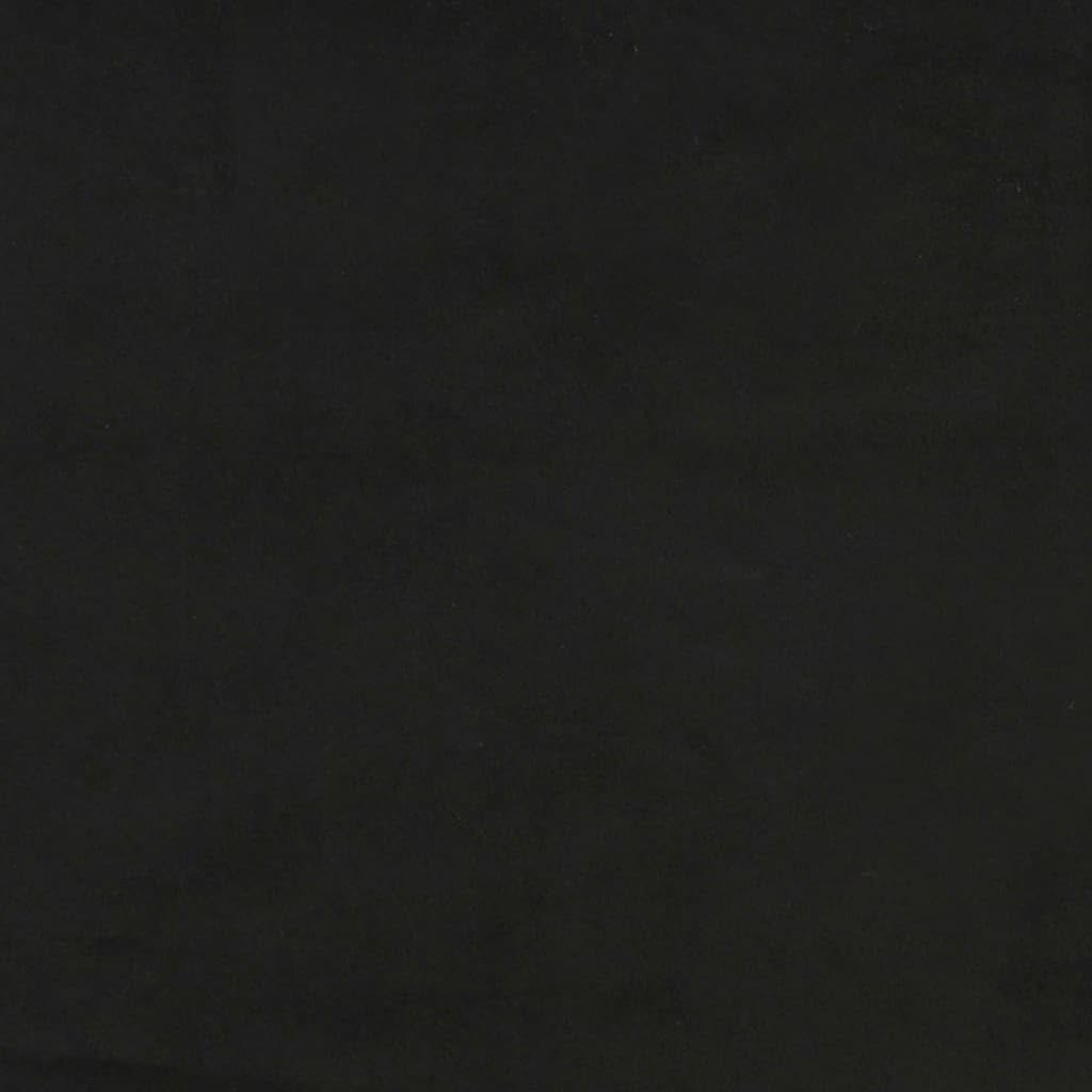 vidaXL Polsterbett, Bett Bettgestell mit Lattenrost, Schlafzimmerbett Doppelbett mit Stützbeinen, Bettrahmen Schlafzimmermöbel, Schwarz 140x200cm Samt