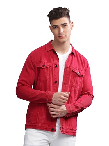 Image of Kuons Avenue Men's Regular Fit Trucker Jacket | Denim Jacket for Men
